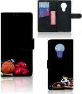 GSM Hoesje Nokia 5.3 Bookcover Ontwerpen Voetbal, Tennis, Boxing… Sports