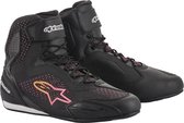 Alpinestars Stella Faster-3 Rideknit Black Yellow Pink Motorcycle Shoes 6