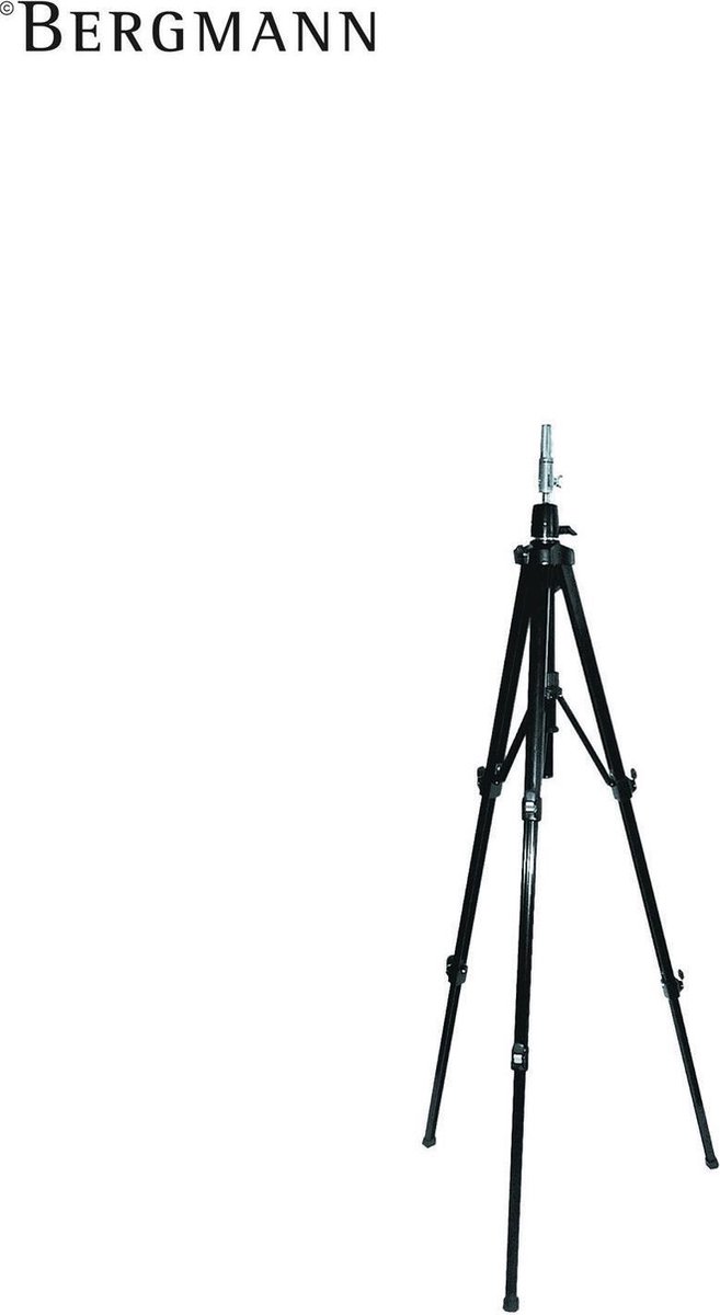Bergmann Vloerstatief voor oefenhoofd zwart 70-715cm