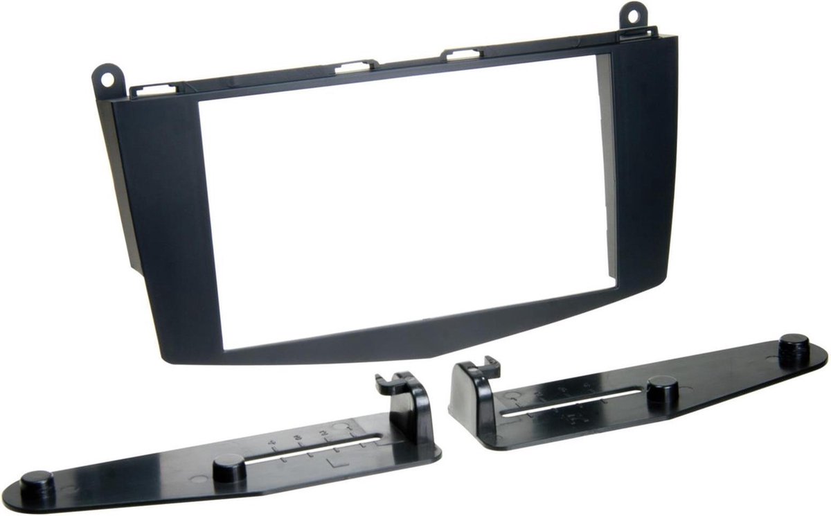 2-DIN Paneel geschikt voor Mercedes Benz C-Klasse W204 2007-2011 Kleur: Zwart