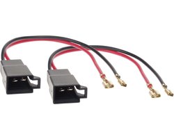 Speaker Adapter Kabel(2x) Div.modellen Opel-Renault-Seat-VW-Citroën-Nissan-Mercedes-Dacia-Skoda-Seat