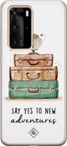 Huawei P40 Pro hoesje siliconen - Wanderlust | Huawei P40 Pro case | multi | TPU backcover transparant