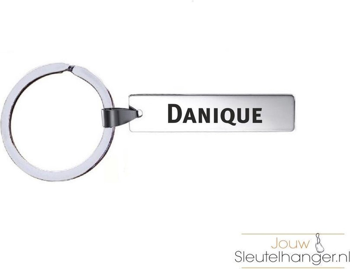 Sleutelhanger met naam - Liefs van Cindy