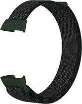 Shop4 - Fitbit Charge 4 Bandje - Nylon Donker Groen