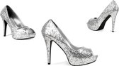 Schoenen Allure - zilver met hoge hakken
