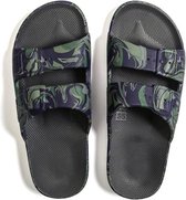 "Freedom Moses Slippers ""Jasper Stormy"" print"