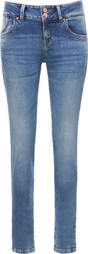 LTB MOLLY HIGH WAIST Yule Wash Mid Waist Super Slim Jeans Blauw Dames |  bol.com