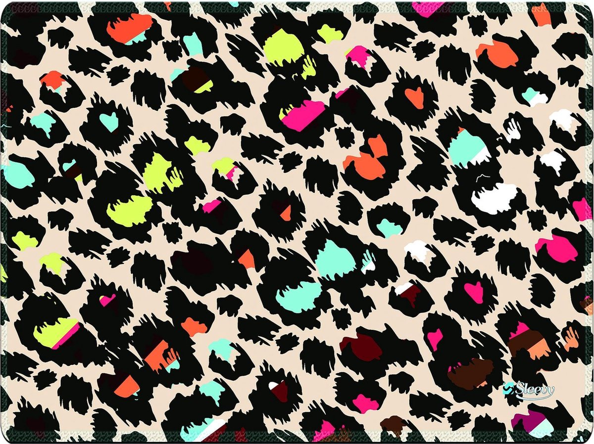 Muismat gekleurde panterprint - Sleevy - mousepad - Collectie 100+ designs