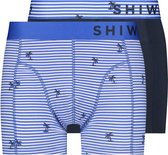 Shiwi Men Boxershort Striped Palm - bali blue - s