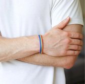 Pride armband - LGBTQ - Regenboog - 23 cm - 1 stuks