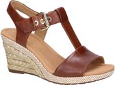 Gabor Comfort sandalen met sleehak cognac - Maat 37.5