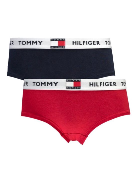 Tommy Hilfiger - Meisjes - 2P SHORTY, 0Y4 - Multicolor - 140 | bol.com