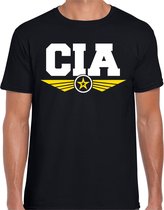 CIA agent tekst t-shirt zwart voor heren 2XL