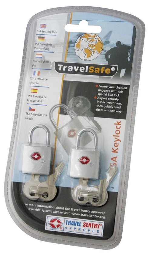 Travelsafe - TSA Hangslot - Grijs - Travelsafe