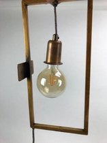 Muurlamp wandlamp gemaakt van metaal en handgemaakt in boho-style