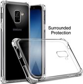 Samsung Galaxy A7 2018 transparant siliconen hoes / achterkant met uitgestoken hoeken / anti shock / anti schok van het Merk FB Telecom Groothandel in telefoon accessoires