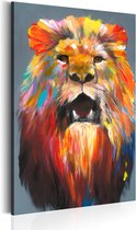 Schilderijen Op Canvas - Schilderij - King of Colours 40x60 - Artgeist Schilderij