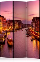 Kamerscherm - Scheidingswand - Vouwscherm - City of lovers, Venice by night [Room Dividers] 135x172 - Artgeist Vouwscherm