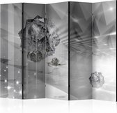 Kamerscherm - Scheidingswand - Vouwscherm - Abstract Greyness II [Room Dividers] 225x172 - Artgeist Vouwscherm
