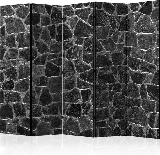 Kamerscherm - Scheidingswand - Vouwscherm - Black Stones II [Room Dividers] 225x172 - Artgeist Vouwscherm