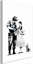 Schilderijen Op Canvas - Schilderij - Dorothy and Policeman (1 Part) Vertical 60x90 - Artgeist Schilderij