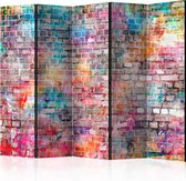 Kamerscherm - Scheidingswand - Vouwscherm - Colourful Brick II [Room Dividers] 225x172 - Artgeist Vouwscherm