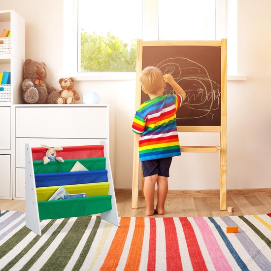 Relaxdays Bücherregal für Kinder mit Stofffächern (10022755) ab 14,99 € Preisver