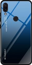 Voor Xiaomi Redmi Note 7 glazen kleurovergang (blauw)