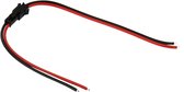 LED Strip 2-pins connectorkabel mannelijk vrouwelijk verbinden draad voor led-lampaandrijving, lengte: 10cm + 13cm