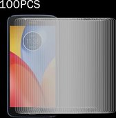 100 STKS voor Motorola Moto E4 Plus 0.3mm 9H Oppervlaktehardheid 2.5D Explosieveilig Gehard Glas Niet-volledig scherm Film