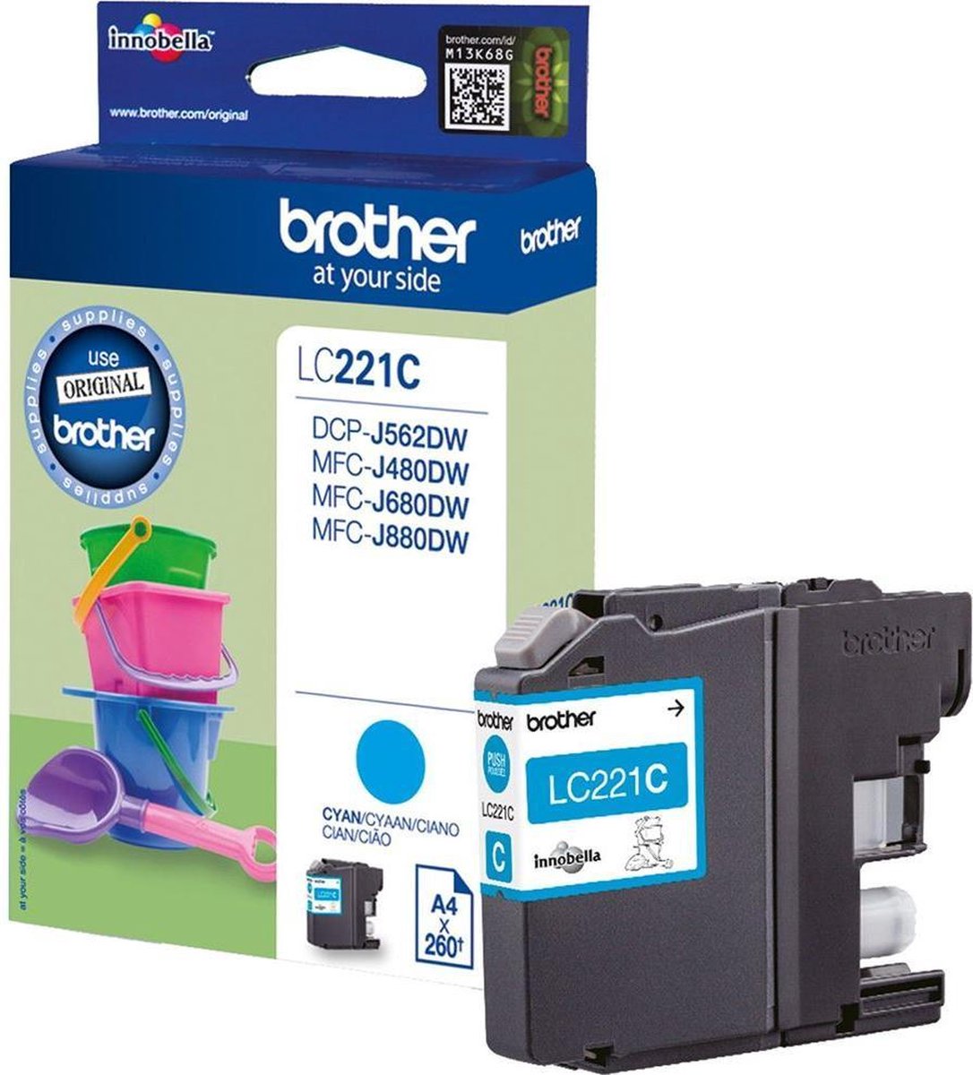 Bol.com Brother LC221C - Inktcartridge / Cyaan aanbieding