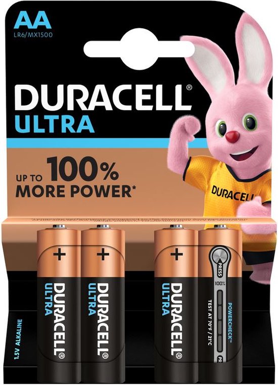 Duracell Ultra Power AA Batterijen - Alkaline - 4 stuks