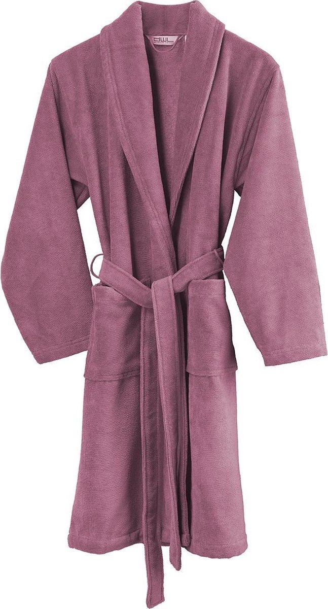 De Witte Lietaer Badjas Felicia Dames Katoen Roze Maat Xl