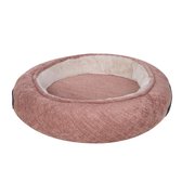 District 70 HALO - Luxe Velvet Kattenmand - Emerald, Grijs en Oud Roze - Oud Roze - Ø 52 cm