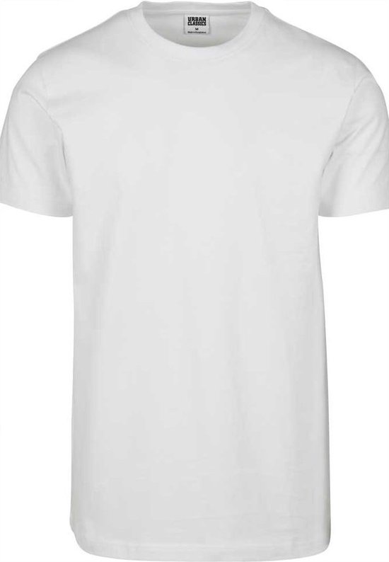 Urban Classics - Organic Basic Heren T-shirt - 5XL - Wit