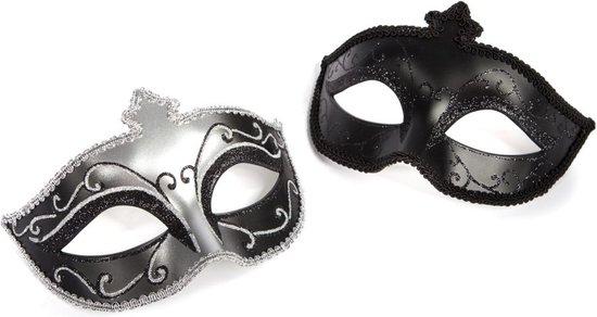 Fifty Shades of Grey Masquerade masker - 2 stuks