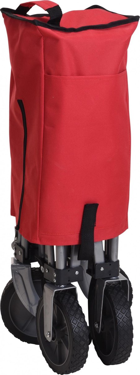Opvouwbare Bolderkar - Rood - 90 x 49 x 58 cm van LUMAGEAR — afbeelding 3