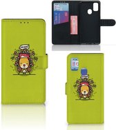 Geschikt voor Samsung Galaxy M21 Book Cover Geschikt voor Samsung M30s Bookcase Hoesje met Pasjeshouder