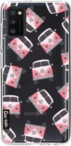 Casetastic Samsung Galaxy A41 (2020) Hoesje - Softcover Hoesje met Design - Little Casetastic Vans Pink Print