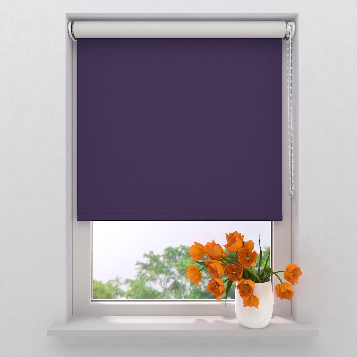 Rolgordijn Easy Verduisterend - Purple - 90 x 275 cm