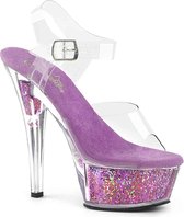 Pleaser Sandaal met enkelband, Paaldans schoenen -36 Shoes- INFINITY-909-2G Paaldans schoenen Goudkleurig