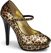 Pleasure-02 Cheetah gold patent - (EU 36 = US 6) - Pin Up Couture