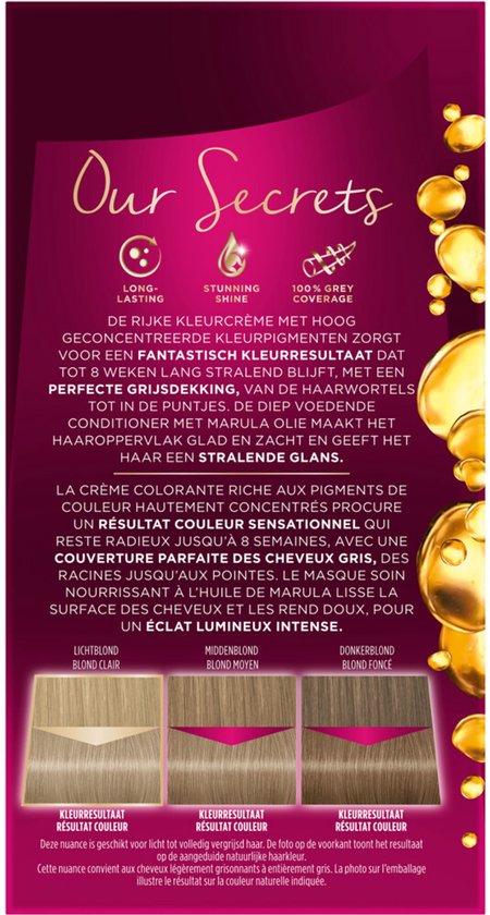 Poly Palette Intensieve Olie-Care Kleur informatie: glans, langdurig resultaat, 100% grijsdekking. Bevat kleurstalen.