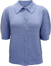 Vero Moda Blouse Vmpetrine  2/4 Shirt Collar Cardiga 10251521 Grapemist Dames Maat - XL