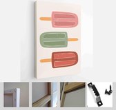 Abstract landscape poster collection. Set of contemporary art print templates - Modern Art Canvas - Vertical - 1768642211 - 50*40 Vertical