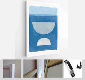 Set of Abstract Hand Painted Illustrations for Postcard, Social Media Banner, Brochure Cover Design or Wall Decoration Background - Modern Art Canvas - Vertical - 1906045969 - 80*6