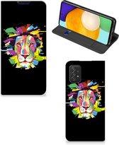 Book Case Geschikt voor Samsung Galaxy A03s Smart Cover Lion Color