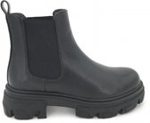 SmileFavorites® Chelsea boots met Hak - Imitatieleer - Zwart - Maat 39