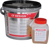 Schonox CF Design Epoxyharsvoeg emmer (4 stuks) 2,5 Kg Zilvergrijs