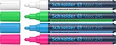 Schneider glasbordmarker - Maxx 245 - 4 stuks assorti - glasboard marker - glasbord marker - glasbord stiften - S-124594